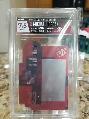 1996 UD3 Michael Jordan #23 NM HGA 7.5 Chicago Bulls Star Focus Upper Deck • $15