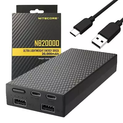 Nitecore NB20000 Lightweight Quick Charge Multi Ports USB Power Bank 20000mAh  • $99.95