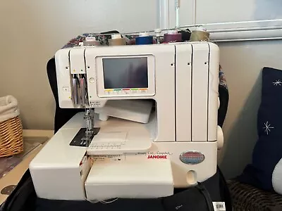 Janome Memory Craft Compulock Serger/Coverstitch Sewing Machine • $300