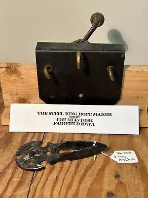 Antique McIntosh Steel King Rope Maker With Wrench • $310