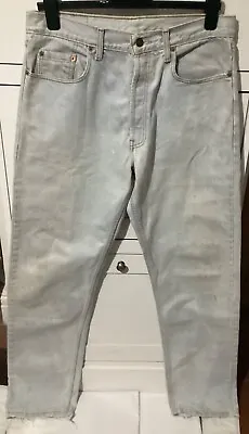 LEVI’s 618 VINTAGE Pale Blue/Washed Out Jeans - 34 Waist & 34 Leg *1980’s* • £9.99