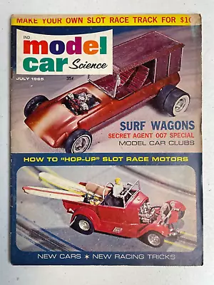 MODEL CAR Science Magazine July 1965 AMT Barris Surf Woody The Munsters • $7.95