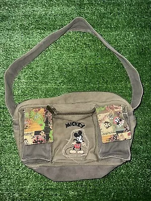 Vintage Disney Mickey Mouse Bag Canvas Adventure Bag Tote Purse • $25