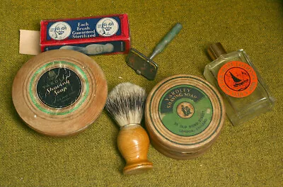 1930s Vintage Yardley Shaving Soap Other Shaving Items Caldey Island Aftershave • £35