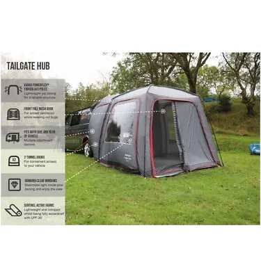 DriveAway Awning Tailgate Hub VANGO Rear Or Side Campervan Awning + FREE GIFT • £398