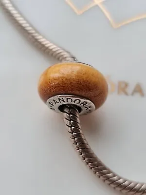 Pandora Pau Amarelo Wood Charm #790705 • £16