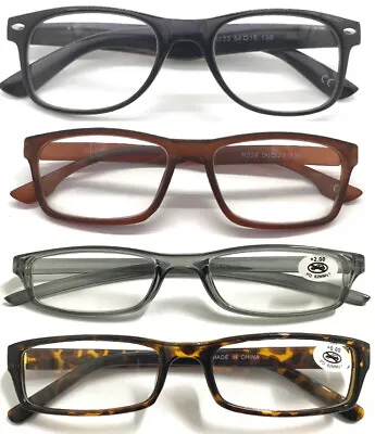 £2.99 • Buy  Cheaper  Unisex Lightweight Plastic Plain Frame Designed Reading Glasses *****