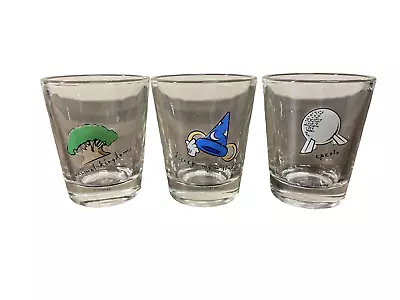 Walt Disney World At Home Shot Glasses Set Of 3 Assorted Disney Theme Park Glass • $8.63