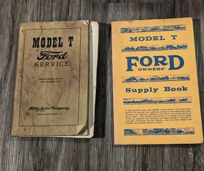 Vintage Model T Ford Service Instructions For Cars & Owners Supply Book Lot USA • $24.29