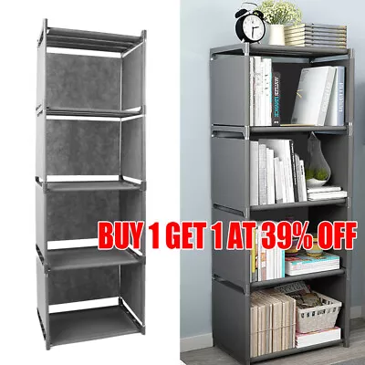 Oxford Bookcase Bookshelf 4 Cube 5 Tier Display Books Kitchen Storage Unit Rack • £11.11