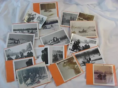 LOT Of 18 ~ Vintage Snowmobile Sled Pictures Photographs ~ Yamaha • $17.99