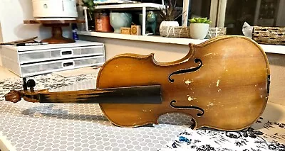 $70 • Buy *REPAIRS Antique 24  German Stradivarius Copy Conservatory Violin Fiddle