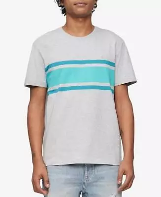 Calvin Klein Mens Chest Stripe Short Sleeve Monogram T Shirt Size M • $18