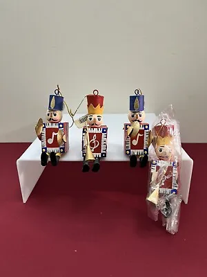 🔴 4 Rare VTG Dansk Tin Soldier Christmas Ornaments Swedish Marching Band W/Tags • $26.99