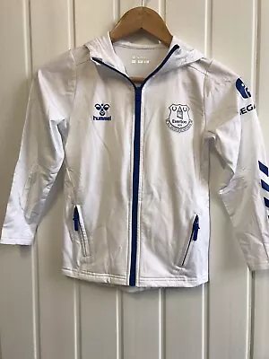 £4.50 • Buy Everton Boys Hummel Hooded Matchday Walk Out Jacket Size 128 CH