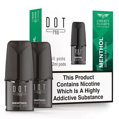 Dot Pro Vape Pod Refills 10mg 20mg Nic Salt E-Liquid Vape Pen By Liberty Flights • £5.65