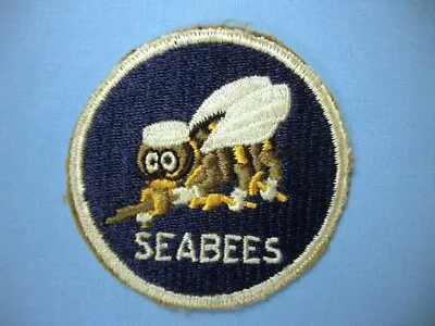 WWII WW2 USN Navy Seabees Patch Top Gun Maverick M422A G-1 Flight Jacket #4 • $24.95