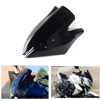 Black Windshield For Kawasaki Z1000 2007 2008 2009 07 08 09 Motorbike Windscreen • $18.95