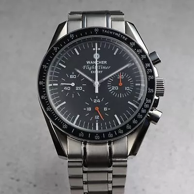 Wancher Flight Timer Chronograph Manual-Handwind ST19 Mechanical Men's Watch • £52.25