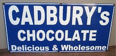 Cadburys Chocolate Enamel Sign Reproduction (made To Order) #29# • $59.99