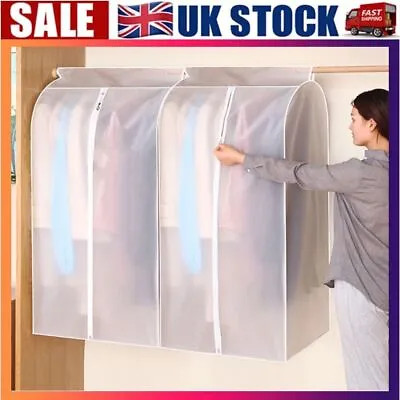 Clothes Garment Dust Cover Storage Protector Dress Wardrobe Coat Hanger Bag UK • £6.49