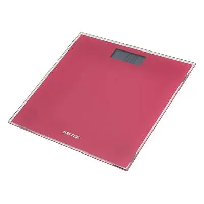 Salter Glass Electronic Digital Bathroom Scale Pink • £13.50