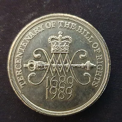 1989 Tercentenary Uncirculated Bill Of Rights £2 Two Pound Coin  1689-1989 • £300