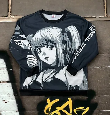 Death Note Misa Amane Japanese Anime Fleece Lined Sweatshirt Goth Punk Cosplay S • $34.99