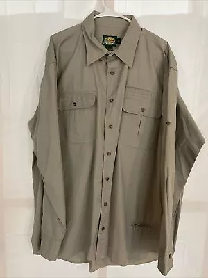 Vintage Mens Cabela's Button Down Shirt XL TALL XLT Safari Fishing Hunting Outdo • $23.99