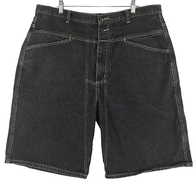 Marithe Francois Girbaud Denim Shorts Men's 40x11 Baggy Black Cotton 4 Pocket • $28.99