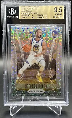 2020-21 Prizm Flashback Stephen Curry Fast Break Prizm #10 BGS 9.5 GEM MINT • $150