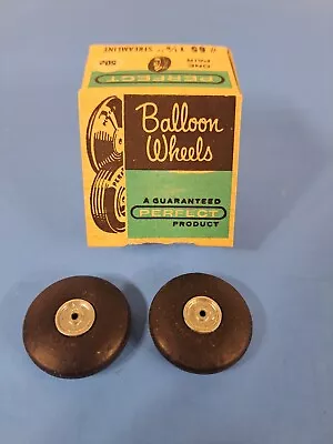 1 Pair NOS Vintage Perfect #65 Streamline Model Airplane Balloon Tires In Box • $15