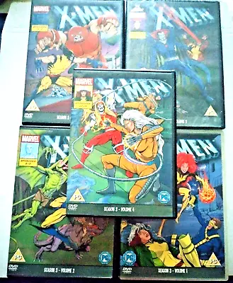 Job Lot Marvel X Men Animated Dvd's 5 In Total 1 Sealed Excellent  • £13.99