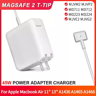 45W Power Adapter Charger For Apple MacBook Air 11  13  T-Tip MagSafe2 2012-2017 • $9.99