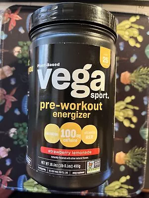 Vega Sport Pre-Workout Energizer Strawberry Lemonade16.1 Oz-Sealed -Exp  11/24 • $27.99