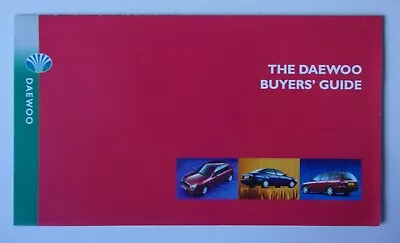 DAEWOO RANGE Orig 1997 UK Mkt Price List Brochure - Lanos Nubira Leganza • $4.92