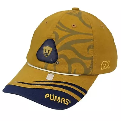 Pumas Unam Soccer Hat Futbol Football Cap Mexico Rhinox Group FMF Official Gold • $17.89