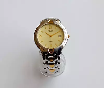 ROTARY TWO TONE DATE DISPLAY QUARTZ WATCH (2000's COLLECTION) • £6