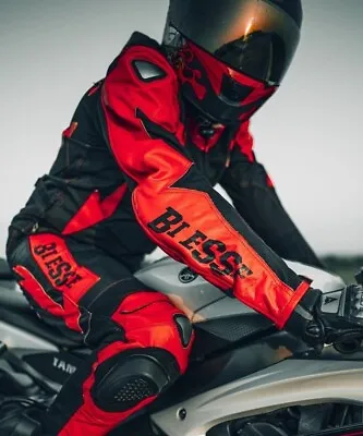 BIESSE®️ Motorcycle Suit | Men's 2-Piece | Leather & Textile | CE Armor | • $159.99