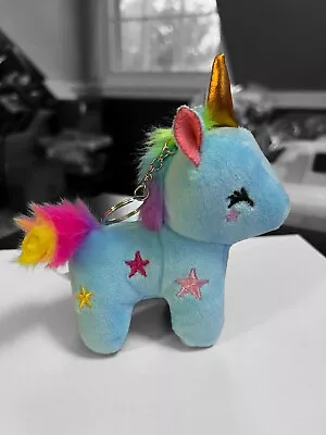 Stuffed Plush UNICORN ~ Keychain/ Bag Dangle~ Kawaii~Soft~BLUE~NEW SINGLE • $7.50