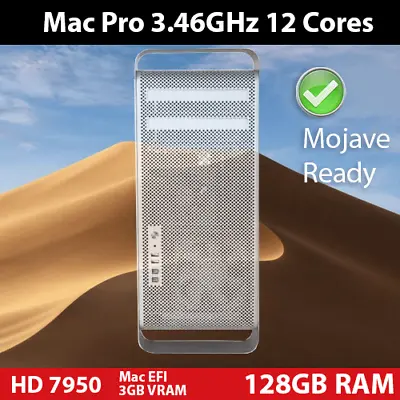 2012 Mac Pro | 3.46GHz 12 Core | 128GB RAM | 1TB SSD+ 2TB HDD | AMD HD 7950 • $775