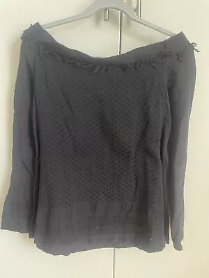 CECILIE COPENHAGEN Black Off Shoulder Top (Size 1 - Small) EUC • $60