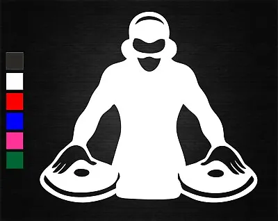 Dj Music Vinyl Decal Sticker Car/van/wall/laptop/tablet/window/door #3 • £1.60