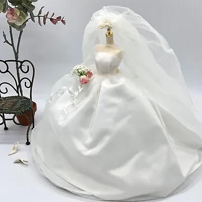 Silkstone Maria Therese 2001 Bridal GOWN VEIL SHOES For SILKSTONE Barbie • $89