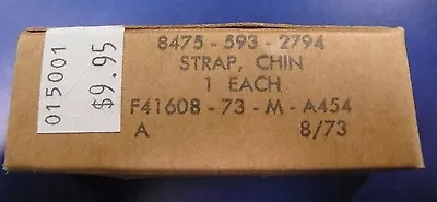Vintage M1 Steel Pot Helmet White Parade Chin Strap Nsn 8475-593-2794 • $9.95