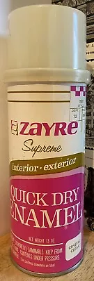 Vintage Zayre Supreme Quick Dry Enamel Spray Can - Crystal Clear • $11.95