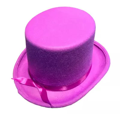 Super Deluxe PURPLE TOP HAT Magic Magician Pimp Adult Mad Hatter Willy Wonka Cap • $28.95