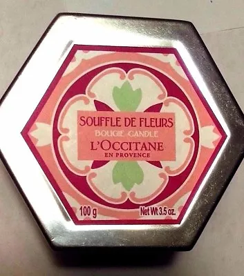 L'Occitane   Floral Souffle  Scented Candle 3.5 Oz Tin Jar New Rare • $19.50