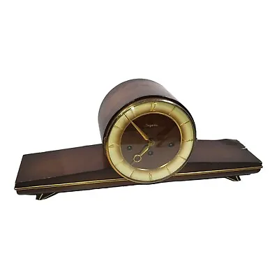 1961 Dugena Chime Mantel Clock FHS Germany Movement # 340-020 For Restoration • $124.95