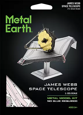 Fascinations Metal Earth JAMES WEBB SPACE TELESCOPE 3D Steel Model Kit MMS497 • $16.95